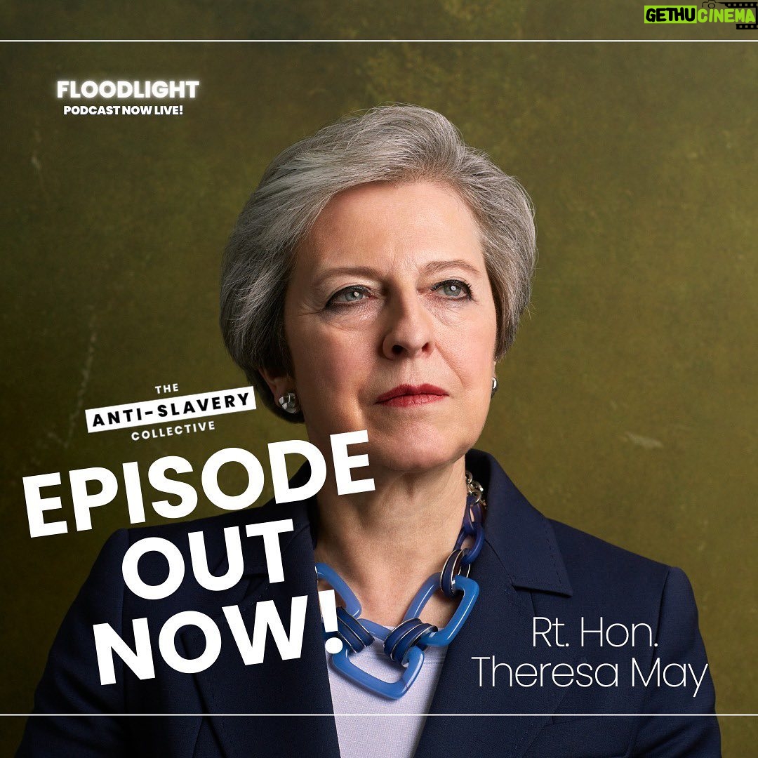 Theresa May Instagram - To mark Anti-Slavery Day, I sat down with Princess Eugenie & Jules from @the_anti_slavery_collective to discuss the importance of raising awareness of modern slavery & eradicating this heinous crime. Today 122,000 people are trapped in slavery in the UK alone. Listen to the episode now: https://lnk.to/floodlight Photographer: @rorylewisofficial Production Director: @alexandralewisofficial
