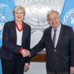 Theresa May Instagram - Great to see @antonioguterres again & meet @unitednations Ambassadors to discuss the work of the Global Commission on Modern Slavery & Human Trafficking. The time has come to restore political momentum towards tackling these heinous crimes.