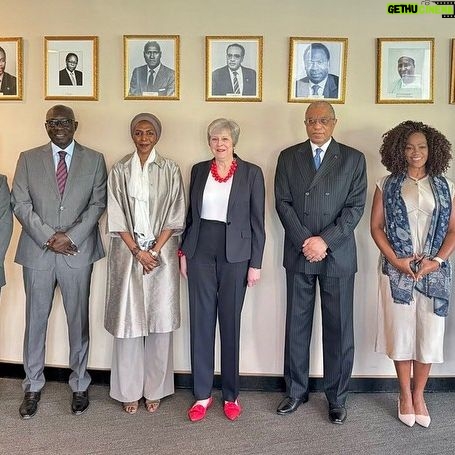 Theresa May Instagram - Great to see @antonioguterres again & meet @unitednations Ambassadors to discuss the work of the Global Commission on Modern Slavery & Human Trafficking. The time has come to restore political momentum towards tackling these heinous crimes.