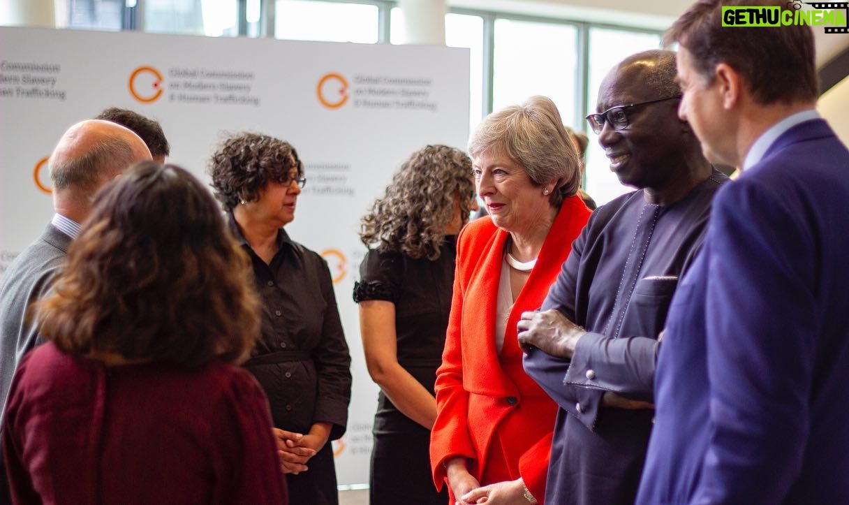 Theresa May Instagram - Yesterday I launched the Global Commission on Modern Slavery & Human Trafficking – an initiative that aims to restore political momentum on eradicating slavery, trafficking & forced labour from our world. Our Commissioners come from across the globe, comprising former world leaders, CEOs, academics & civil society leaders. These are people with the profile, expertise & experience to drive action on exploitation up the political agenda. The Commission will mobilise the evidence base and facilitate international collaboration. Find out more at modernslaverycommission.org