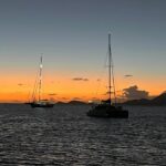 Tia Carrere Instagram - From dawn till dusk it’s magic #boating #britishvirginislands