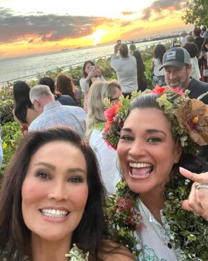 Tia Carrere Instagram - Back in Hawaii for a bit of work, but I always manage to squeeze in as much fun as possible! #food #friends #fish #fun 🌴