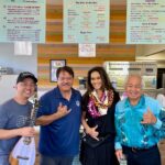 Tia Carrere Instagram - Straight from the ultra glamorous @theacademy #governorsawards @pedebevec and I celebrating @im.angelabassett #melbrooks #carollittleton #michellesatter I flew to Maui to perform @slackkeyshow with @daniel_ho_creations and @georgekahumoku - and enjoy da best @ululanishawaiianshaveice #lovinglife #grateful ♥️ p.s. Maui still needs our help and Ululanis has taken care of so many with their GoFundMe. See link in my bio.