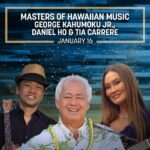 Tia Carrere Instagram - GRAMMY® Winners George Kahumoku Jr., Daniel Ho & Tia Carrere present their renowned Slack Key Show® for one night only at Blue Note Hawaii, Jan 16 at 7 PM. Experience the rich blend of Hawaiian slack key guitar, ‘ukulele and traditional/new mele. Get your tickets today! 🎫✨