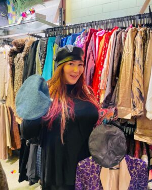 Tiffany Instagram - Found some fun items for @radikalredz I love my job …finding vintage items , one of a kind pieces, funky finds ..and these brand new items never been used leather & Jean Hats …shopping around the world is a blast & its my passion ..this is what happens when you’re the mall queen 😜you become a boutique owner and shopping pro ..radikalredz starts its live stream shopping in nov ..and I’m stocking up on some london pieces 🤗🤗#radikalredz #vintage #london #newitems #themallqueen