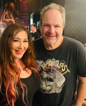 Tiffany Instagram - Great to meet @eddietrunk last night loved that he played my song from shadows a cover of @rivalsons #keeponswinging ❤️ Thank you @eddietrunk