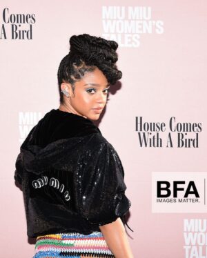 Tiffany Boone Instagram - awkward winks and tasty drinks 
@miumiu Women’s Tales No.23