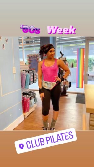 Tiffany Hines Instagram - #TBT To the best week everrrrr! Thanks to all my friends at @clubpilates_weho for making 80s week such a great time! We kilt it! 😂😜🥰💪🏽