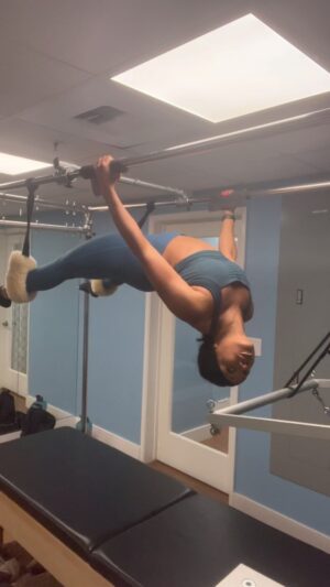 Tiffany Hines Instagram - Cadillac got my shoulders jacked today! Core day is no joke y’all! Halfway through week 3 of the 12 week fitness challenge! Lesss go! 
#pilates #fitness #pilateslovers #workout #pilatesreformer #fitnessmotivation #fit #health #wellness #motivation #pilatesstudio #pilatesbody #pilatescadillac #training #pilateslife #cadillacpilates #exercise