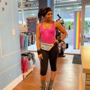 Tiffany Hines Instagram - #suckerforatheme Happy 80s week @clubpilates_weho ! Thanks for giving me an excuse to do my favorite thing everrr besides pilates… PLAY DRESS UP #playdressup  #80sweek #clubpilates #westhollywood