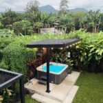 Tiffany Alvord Instagram - 💕 This villa was an absolute dream 😍 I highly recommend it to anyone visiting La Fortuna, CR! @ikigaiarenal ✨ The volcano view is so breathtaking (especially at sunset.) 🥺 They also have a “Chefs Experience” where a private chef came and cooked a 3 course breakfast which was phenomenal & completely elevated the whole stay. It felt so surreal, and so relaxing! A few times I wanted to cry in gratitude for the flawless moments of stillness; with the sun setting, the wonderful food, jam sesh, morning yoga, and of course the amazing company. My heart is full. 🥰 Side-note: There’s also a hot tub, fire pit, and projector; need I say more 🫶 #speechless
