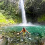 Tiffany Alvord Instagram - ✨ *Don’t* go chasing waterfalls.. they prefer if you play hard to get.. 🤪😅 - SWIPE to the end to see me sliding off the mossy rock to my death 🪨😂.. saw my life flash before my eyes, I did. HAVE A GREAT FANTASTIC MONDAY! Let’s crush this week. 🫶