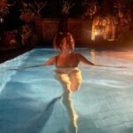 Tiffany Alvord Instagram - ✨ Night swimsss water-body dysmorphia 🙈 // Swipe for an UNEXPECTED surprise & TELL ME ITS NOT THE SAME 😅 Okay have a great day or night swim wherever you are. 🌙 Side note: When in doubt say yes. The night swim was almost a no, but then we said heck, why not, and it was the sprinkles on top of a beautiful evening!