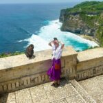 Tiffany Alvord Instagram - 🥺 This was such a beautiful temple! The coast view was insane!! This is also where a monkey stole my phone (and an employee retrieved it 😭🙏). I highly recommend for anyone visiting Bali! 💕 💥 If you see slide 4 this was them bargaining to get a guys glasses back. 😂 Legit within ten minutes the monkeys stole 3 separate people’s glasses OFF THEIR FACES while they were taking pictures haha. The monkeys were savage! All in all such a cool experience!!