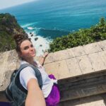 Tiffany Alvord Instagram - 🥺 This was such a beautiful temple! The coast view was insane!! This is also where a monkey stole my phone (and an employee retrieved it 😭🙏). I highly recommend for anyone visiting Bali! 💕 💥 If you see slide 4 this was them bargaining to get a guys glasses back. 😂 Legit within ten minutes the monkeys stole 3 separate people’s glasses OFF THEIR FACES while they were taking pictures haha. The monkeys were savage! All in all such a cool experience!!