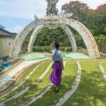 Tiffany Alvord Instagram - 🥺 This was such a beautiful temple! The coast view was insane!! This is also where a monkey stole my phone (and an employee retrieved it 😭🙏). I highly recommend for anyone visiting Bali! 💕 💥 If you see slide 4 this was them bargaining to get a guys glasses back. 😂 Legit within ten minutes the monkeys stole 3 separate people’s glasses OFF THEIR FACES while they were taking pictures haha. The monkeys were savage! All in all such a cool experience!!