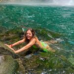 Tiffany Alvord Instagram - ✨ *Don’t* go chasing waterfalls.. they prefer if you play hard to get.. 🤪😅 - SWIPE to the end to see me sliding off the mossy rock to my death 🪨😂.. saw my life flash before my eyes, I did. HAVE A GREAT FANTASTIC MONDAY! Let’s crush this week. 🫶