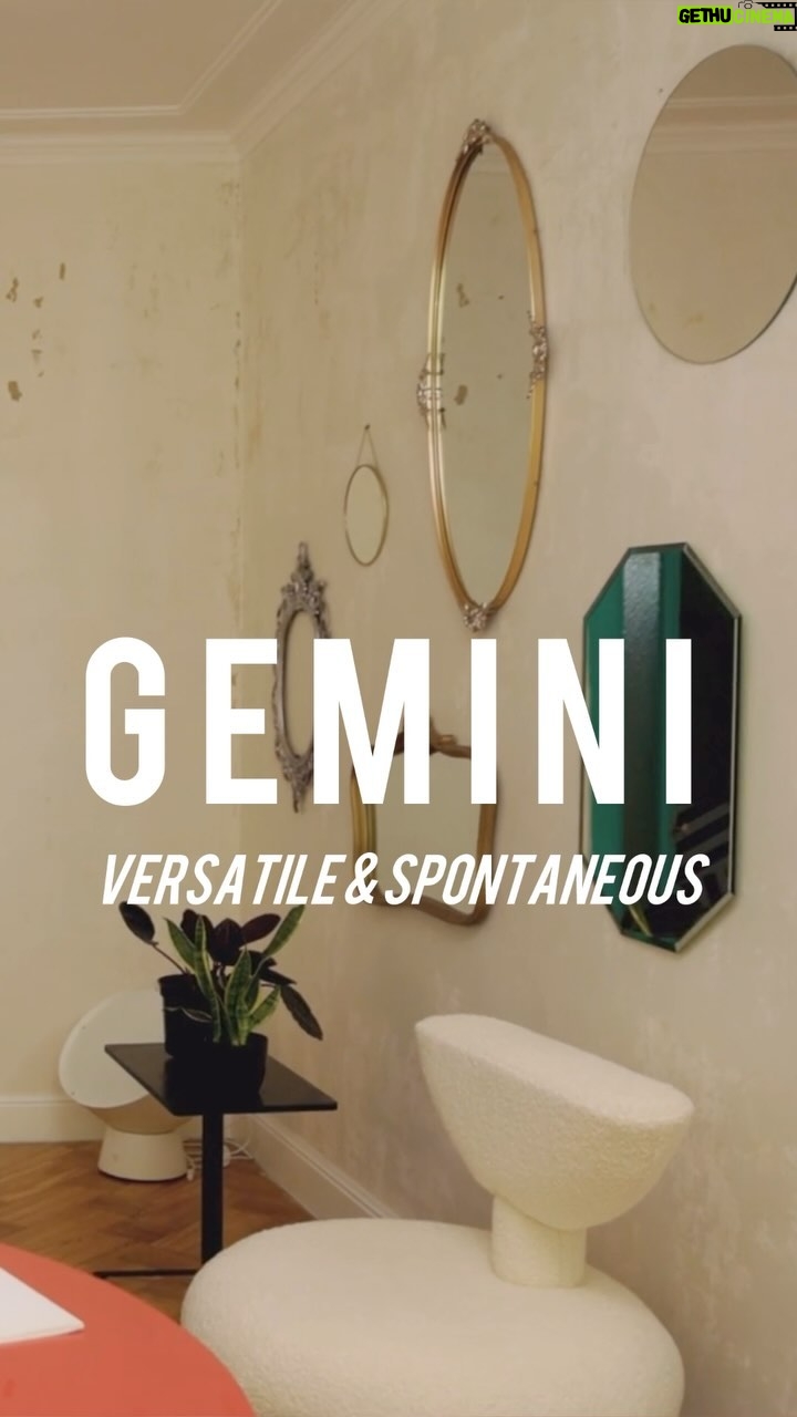 Tiffany Brooks Instagram - ✨ It’s Gemini Season y’all !! ✨ Here’s part 1 of my interpretation of the zodiac signs as interior design aesthetics. Part 2 coming soon (or not, we’ll see how I feel - I am a Gemini after all 💁🏾♀️) . . . #astrology #zodiacsigns #geminiseason #designaesthetic #interiordesign #designstyle #part1 #gemini
