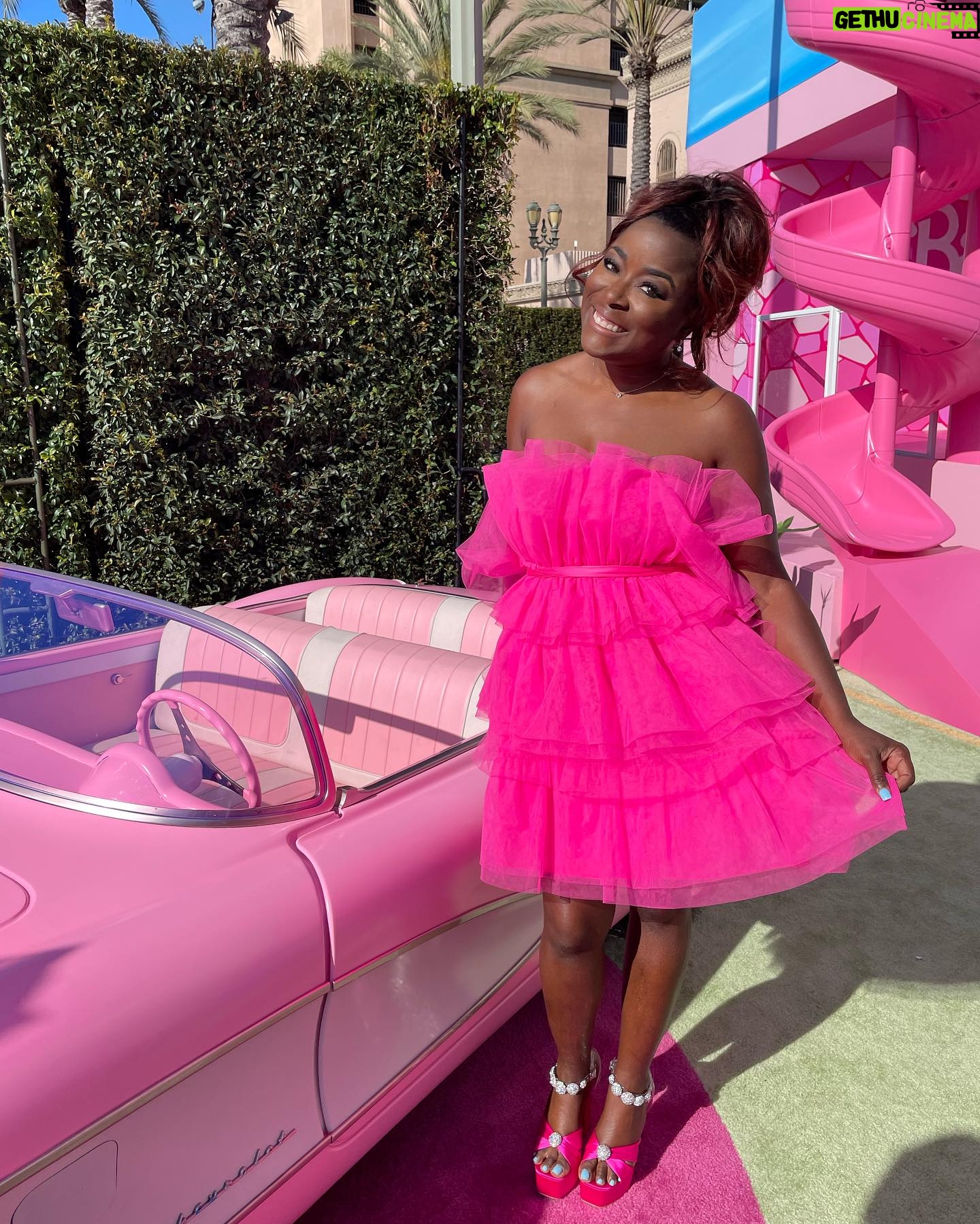 Tiffany Brooks - 2.5K Likes - Ohh wee yall @barbiethemovie premier was EVERYing!!! Went with option C!! Ohhh prep the shoes! @betsyjohnson_ 🤩🤩🤩 me and my @hgtv friends were in the building! The movie was adorable! My fly a$$ son killed it with his tux! #installingapinkdrivewaynextweek