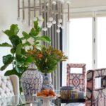 Tiffany Brooks Instagram - Tasked with combining modern glamour and traditional, my team and I transformed this dining room from dull to dreamy! 😍 Swipe for the before ➡️ . . . #beforeafter #diningroom #modernglamour #traditional #transformation #interiordesign #chicagointeriors