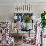 Tiffany Brooks Instagram - Tasked with combining modern glamour and traditional, my team and I transformed this dining room from dull to dreamy! 😍 Swipe for the before ➡️ . . . #beforeafter #diningroom #modernglamour #traditional #transformation #interiordesign #chicagointeriors