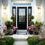 Tiffany Brooks Instagram - #AD Swipe to see the before! @HomeDepot @Citi The Home Depot had all the materials I needed, from the gorgeous urns, plants, lighting and door mat! AND I was able to use my Home Depot Consumer Credit Card to help give this front door some LIFE!