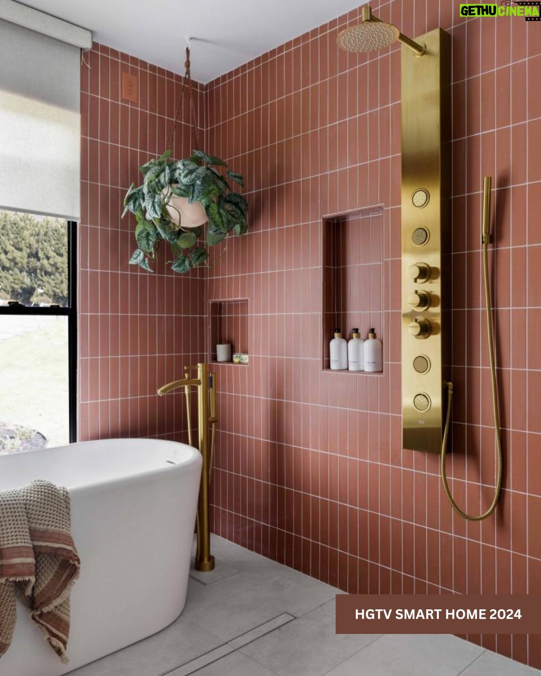 Tiffany Brooks Instagram - Physically I'm here, but mentally I'm relaxing in the main bath of HGTV Smart Home 2024 ππΎ Which one from the past few years is your favorite? . . . #HGTV #smarthome #relaxation #bathroomdesign #interiordesign #pickone #favorite