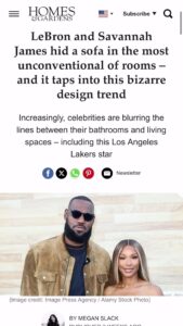 Tiffany Brooks Instagram - It’s me, hi, I’m the designer, it’s me 👋🏾🙋🏾‍♀️ @meg.nbs @homesandgardensofficial . . . #itsme #hi #interiordesign #tiffanybrooksinteriors #lebronjames #savannahjames #designtrends
