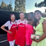 Tiffany Brooks Instagram - Ohh wee yall @barbiethemovie premier was EVERYing!!! Went with option C!! Ohhh prep the shoes! @betsyjohnson_ 🤩🤩🤩 me and my @hgtv friends were in the building! The movie was adorable! My fly a$$ son killed it with his tux! #installingapinkdrivewaynextweek