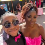 Tiffany Brooks Instagram - Ohh wee yall @barbiethemovie premier was EVERYing!!! Went with option C!! Ohhh prep the shoes! @betsyjohnson_ 🤩🤩🤩 me and my @hgtv friends were in the building! The movie was adorable! My fly a$$ son killed it with his tux! #installingapinkdrivewaynextweek