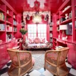 Tiffany Brooks Instagram - I needed a library. Why not make it pink? I own over 1000 books on design alone. 😬#problems #book #booklover #books #booksofinstagram #bookstagram #bookstagrammer #bookworm #chicagointeriordesigner #hgtvmagazine #library #pinkrooms #beforeandafter #chicagointeriors #decor