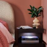 Tiffany Brooks Instagram - Color-blocking with paint from my custom Color Collection by @hgtvhomebysherwinwilliams? Yes, please! Forever obsessed with this combination of Reddened Earth and Sashay Sand in the guest bedroom of HGTV Smart Home 2024 😍 🔗:hgtvhomebysherwinwilliams.com/en/inspiration/2024-hgtv-smart-home . . . #HGSW #HGTVSmartHome #HGTV #SherwinWilliams #HGTVHomeBySherwinWilliams #paint #custom #colorblocking #interiordesign #painttrends