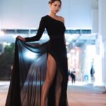Tiffany Lau Instagram – it was cold and my feet were hurting from walking and standing so long with the heels… but you can’t tell right? 🫣😅