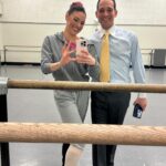 Tiler Peck Instagram - 2 dancers walk into a room - one is dressed to head to a wedding and one is getting ready for a performance. Who’s who? 😂 #tbt to what it took to get me onstage a week or so ago! I had to keep my foot warmed up until literally the minute I walked on stage, and by the looks of it, we had no fun at all 😉 @craigsalstein always to the rescue #dancers #ballet #warmup #whateverittakes #committed #throwbackthursday