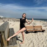Tiler Peck Instagram - Caught sun bathing ☀️ Sometimes when the weather is nice and you forget your bathing suit, your cute @sodancausa leo comes in handy! #beach #beachlife #leotard #ballerina #sundayfunday #sunday #sodancausa #sodancers
