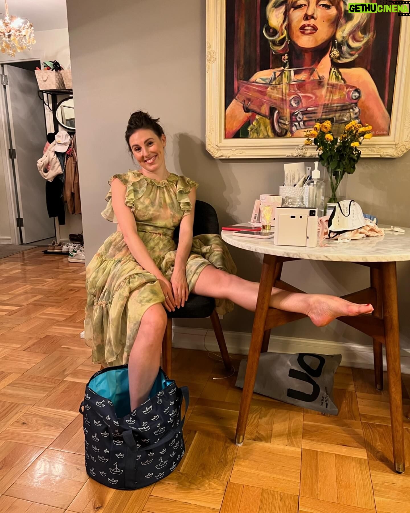 Tiler Peck Instagram - Instagram vs. reality! As much as I love a good night out, I can’t forget to take care and ice my foot at the end of the day 😂 Who can relate!?!? #Ballerina #Ballet #NightOut #GNO #DressUp #GRWM #Reality #FootInjury