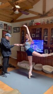 Tiler Peck Instagram - Was scrolling through my camera roll when I found this video of my dad helping me practice my balancing during the pandemic when non of us had dance partners He was always so supportive and would step in and help any way he could. More than anything I miss being able to talk to him about things especially when I am sad. He was just the best listener and always knew the right thing to say ❤️ I miss you daddy and am so grateful I have these memories to watch whenever I want #Dad #Ballet #Ballerina #DaddysGirl #Dance #Balance #Balancing