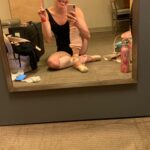 Tiler Peck Instagram - Next step in the recovery process: weight bearing! Laying down and using the springs allows me to put weight on the pointe shoes without feeling the full force of gravity This allows me to work my way up to fully standing on pointe! #recovery #process #pointe #pointeshoes #ballerina #ballet #injury #recovery