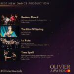 Tiler Peck Instagram - Woke up to this news…We’re nominated for an Olivier award!!!! 🤯 Swipe 👈🏻 Time Spell is such a special piece to me for a variety of reasons, but most importantly, because of the artists involved — Michelle, Jillian and the entire cast of my incredibly talented colleagues & friends who helped bring this to life. I have so much to say about this piece, but for right now, just going to allow myself to feel speechless and enjoy the moment!!!! #olivierawards #nomination #uk #london #news #TIOWT&Friends