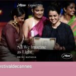 Tillotama Shome Instagram – The prediction of an Ovarian Squeeze of Cosmic proportions has come true!!!
The mighty disruptors
Just blew up the tomb of gloom
Thank you for winning, believing, persevering!!
#payalkapadia @kantari_kanmani
@divya_prabha__ @chhaya.kadam.75 
@kbojanov @cup_o_t
@oomaraaaaa creating HERSTORY!!
This will remain the forever favourite vintage of @festivaldecannes !! 
The one taken over by deep brown girls.
Kanni and Teeni bon: the Goa girls holding each other gently.
Heartburst.