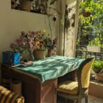 Tillotama Shome Instagram – My favourite corner at home.
Dadu’s writing table.
A very old table cloth.
Dried flowers.
Fresh flowers ( fresh even after 11days @konkona !!!)
Book
Chotu speaker
Embroidery threads.