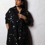 Tillotama Shome Instagram - Splatter Patter, I am one hot mess. Outfit: @ofridatribe Stockings @theater.xyz Jewels @e3kjewelry HMU : @themakeupwaley @hairstyler_artist Photographer @joshua_navalkar
