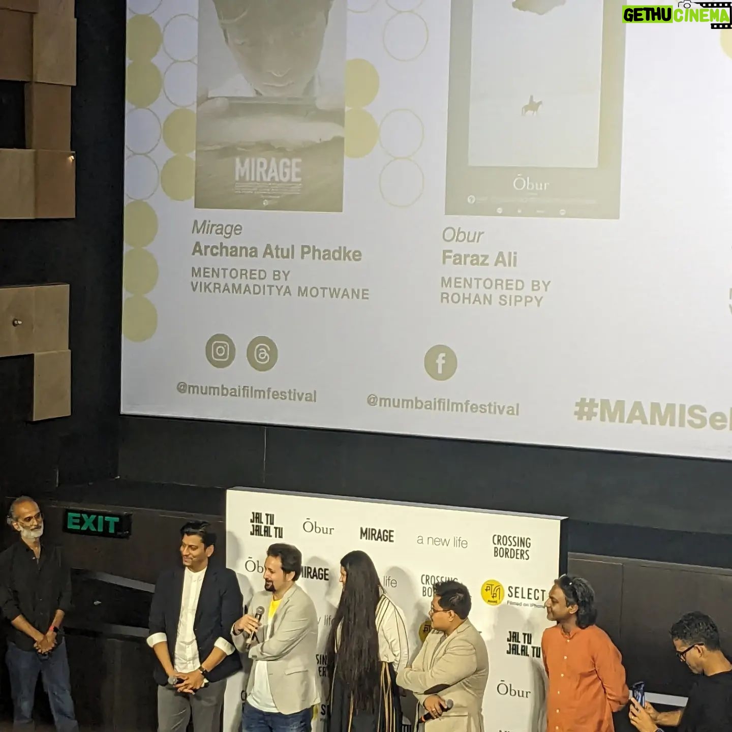 Tillotama Shome Instagram - I don't know about the future of filmmaking but I do know that I had the most enriching evening yesterday thanks to @mumbaifilmfestival !! Thank you @deeptidcunha for the invitation. Five extraordinary, independent cinematic voices, filmed their stories on an I phone!! They were mentored by Vishal Bhardwaj, Vikramaditya Motwane and Rohan Sippy. The camaraderie and sharing of resources by the five filmmakers was a much needed shot in the arm. These shorts are now streaming on MAMI's YouTube channel. Filmmakers ( in awe): @archana99999 - Archana Atul Phadke @dotfaraz - Faraz Ali @somosahi -Saumyananda Sahi @peshokunder - Saurav Rai #PrateekVats - Prateek Vats Shot by: (exquisite) Jal Tu Jalaal Tu @ravikiranayyagari A New Life @runalocular Obur @anandbansal2810 Mirage @cameraronin Crossing Borders @appu.prabhakar Mentors (generous) @vishalrbhardwaj - Vishal Bhardwaj @motwayne - Vikramaditya Motwane @rohansippy - Rohan Sippy #MAMISelectFilmedOniPhone P.s: took the worst photo ever, but as you can see @motwayne is filming the proceedings, so we are good.