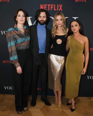 Tilly Keeper Instagram - Thank you @netflix and @bafta for a fabulous evening celebrating the release of YOU Season 4 Part 2 with this lovely lot! 🔪

humongous thank you to @chercoulter, @kennethsohmakeup and @dayaruci for working your magic ✨