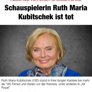 Tina Ruland Instagram - DIE große Dame des Schauspiels ist tot. 
Eine ewige Schönheit von innen und außen. Für mich der Inbegriff von Würde, Stil, Spiritualität und Liebe.
Wir haben in so vielen  Filmen zusammen gespielt,  wunderschöne Zeit an verschiedenen Orten dieser Welt auch mit unseren Familien verbracht. 
Ein großer, beeindruckender, liebevoller und mitfühlender Mensch hat diese Welt verlassen und hinterlässt eine große Lücke.
Unser ganzes Mitgefühl an ihre Familie❤️
.
 #schauspielerin  #rip  #miss  #film  #tv  #fernsehen