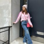 Tiziri Digne Instagram - Look du jour 🩷 Vous aimez ce look ? Je trouve qu’un peu de couleur en hiver ça donne bonne mine & ça fait du bien au moral ! ❄️ #outfit #outfitinspiration #lookdujour #styleblogger