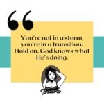 Toccara Jones Instagram - You’re not in a storm, you’re in a transition. Hold on. God knows what He is doing.