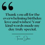 Toccara Jones Instagram - Thank you all for the overwhelming birthday love and wishes! Your kind words made my day truly special. -XOXO