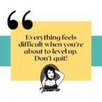 Toccara Jones Instagram - Everything feels difficult when you’re about to level up. Don’t quit!