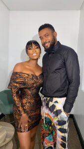 Toni Tones Instagram - 😂😂😂 POV - Scar snatching Goldie’s waist … It’s still not enough @chidimokeme 🙄 Snatch it moreeeee!!! #TikTokToni #ToniTones #ChidiNwokem